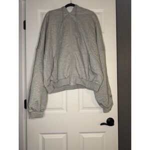 Popflex Zip Cloud Hoodie Sweatshirt Gray Large/ Extra Large New With Tags $70